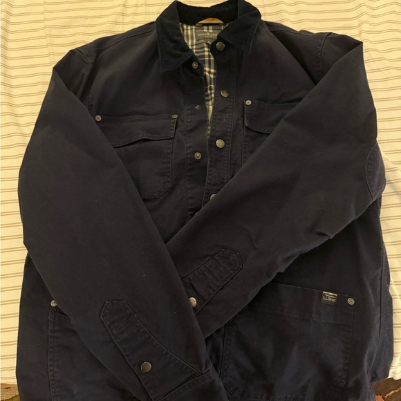 L.L Bean Men’s Navy Jacket - Picture 4 of 5